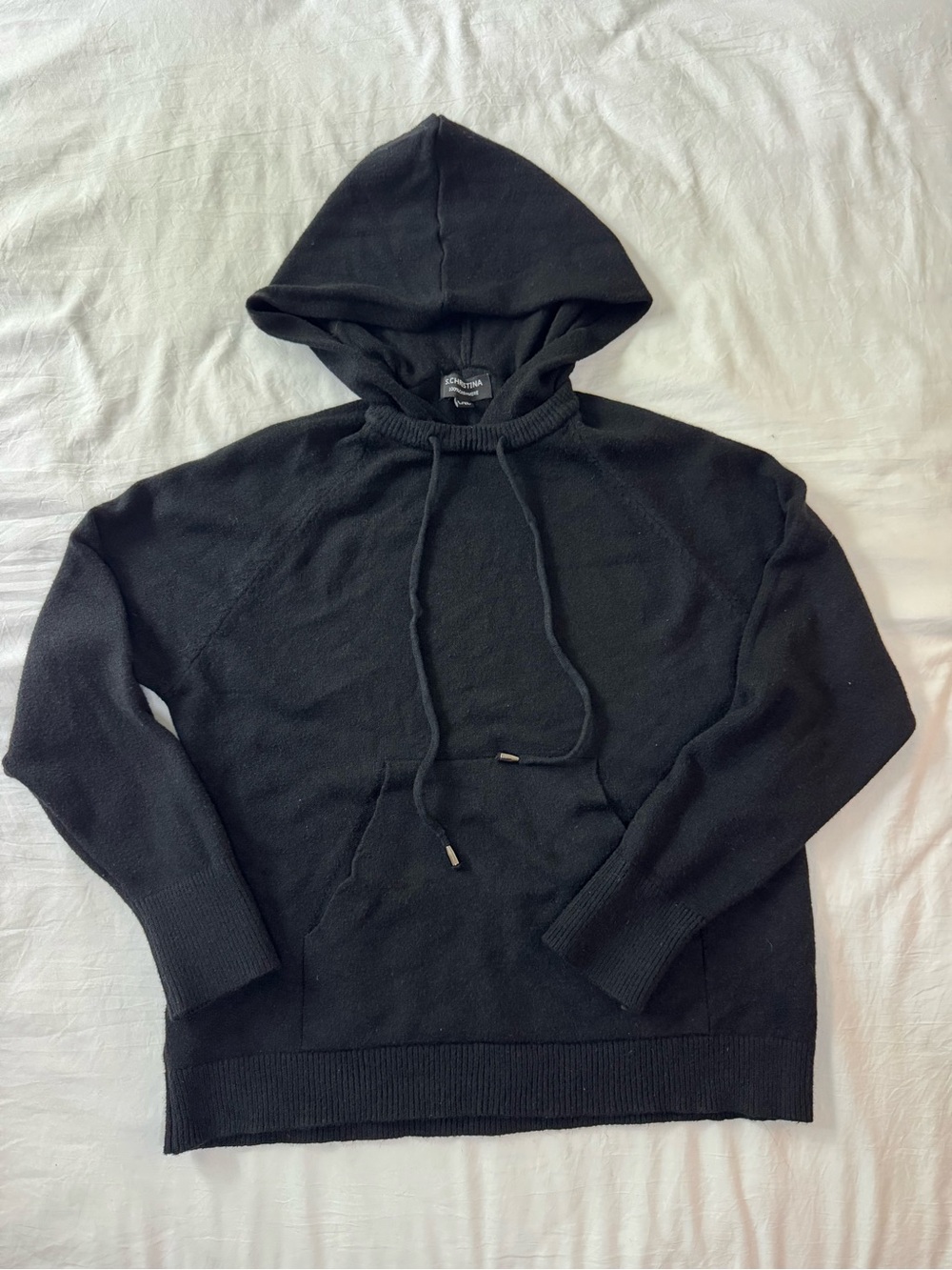 Women’s 100% Cashmere Knit Hoodie Sweatshirt